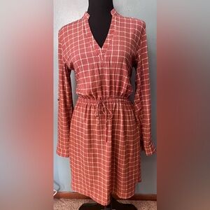 Pink Owl long sleeve dress